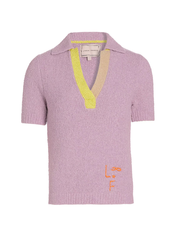 Miller Boucle Polo in Lilac Frost