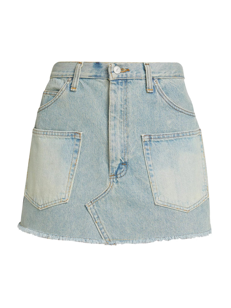 Alba Denim Mini Skirt in Blue