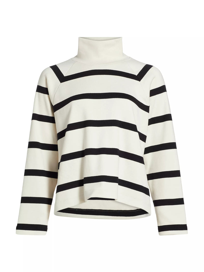 Brinkley Top in Cream/Black Wide Stripe