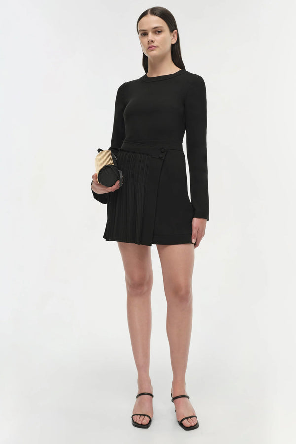 Zabelle L/S Mini Dress in Black