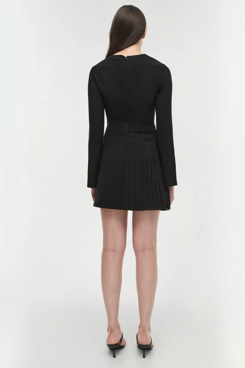 Zabelle L/S Mini Dress in Black