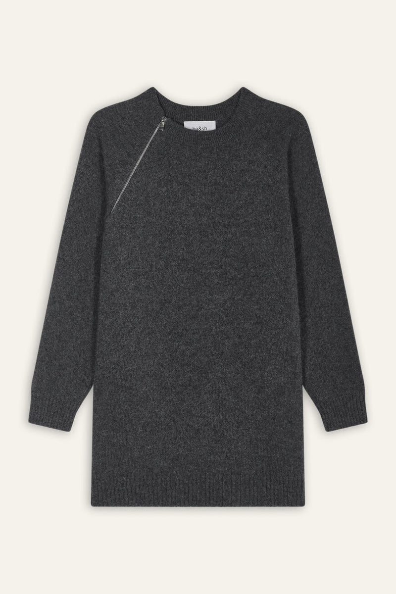 Darlene Sweater Dress in Gray