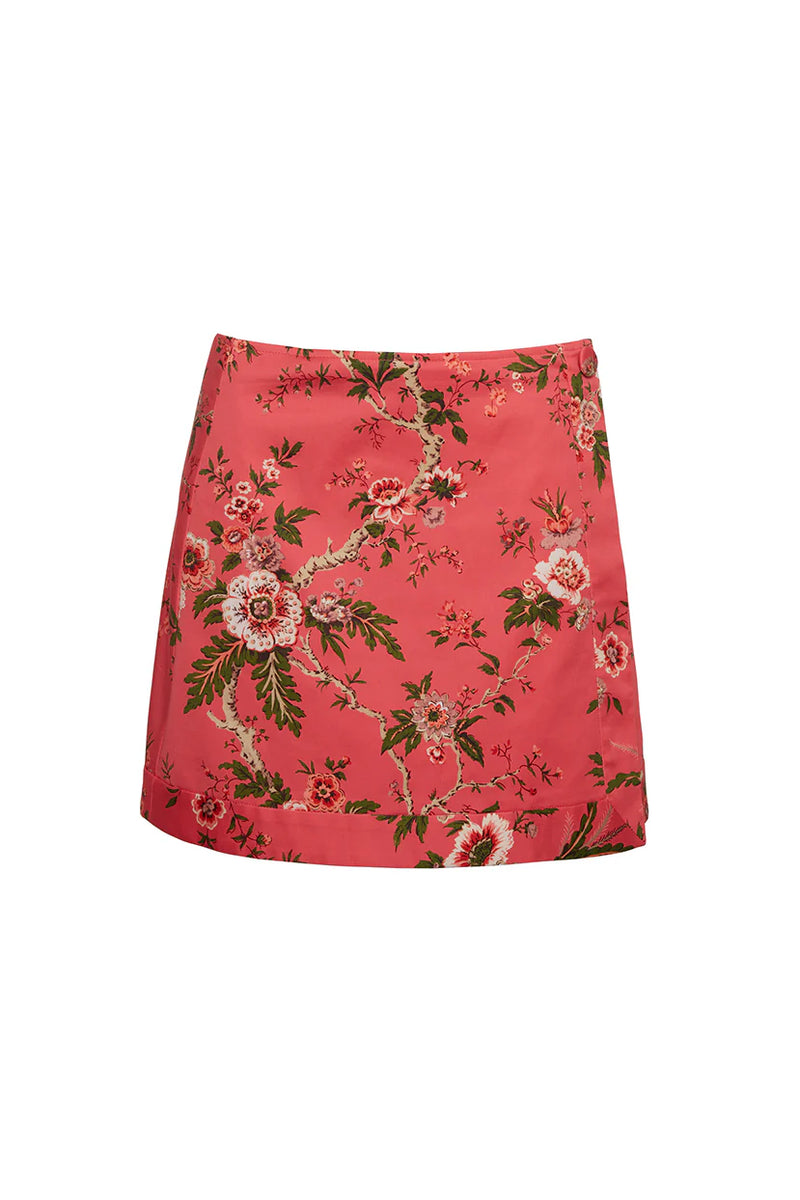 Kitty Skirt in Chintz Guava