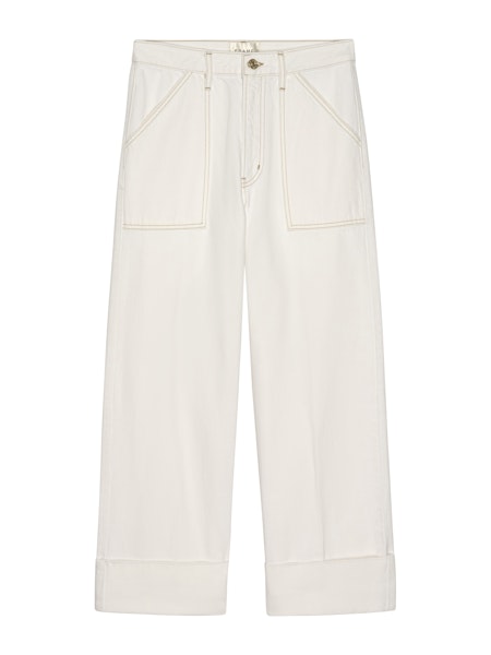 The Utility Trouser in Au Natural Cream