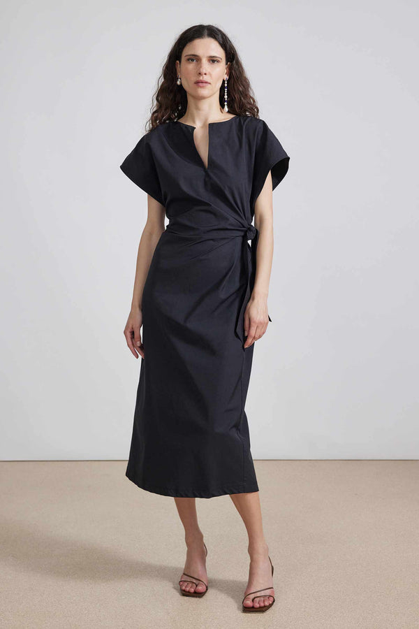 Yambica Tie Dress in Black