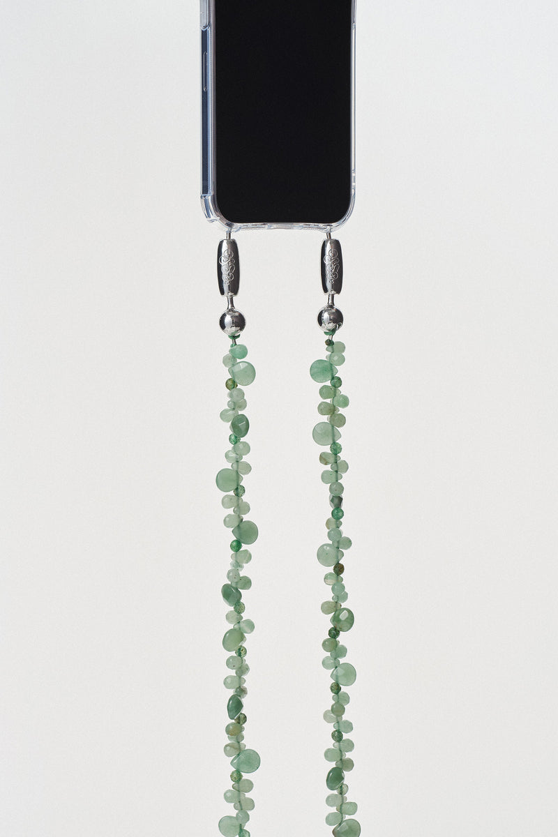 Faceted Gemstone Crossbody in Aventurine