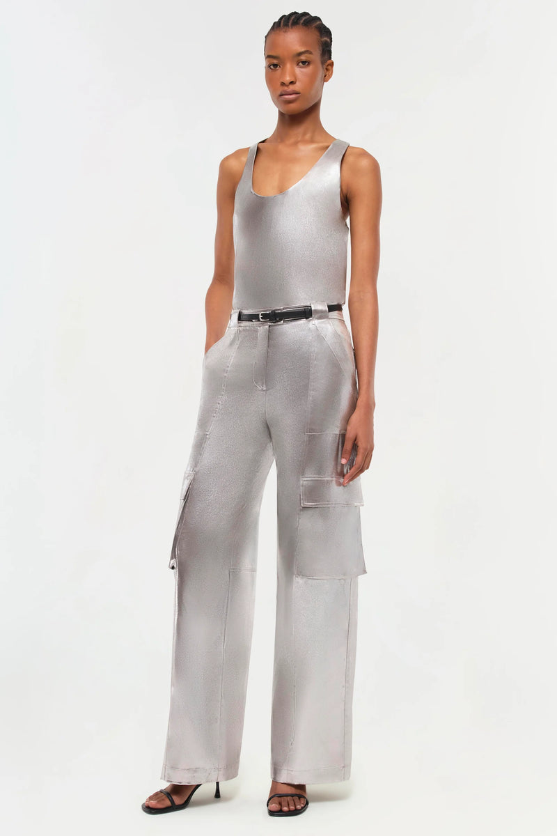 Beatriz Pant in Silver