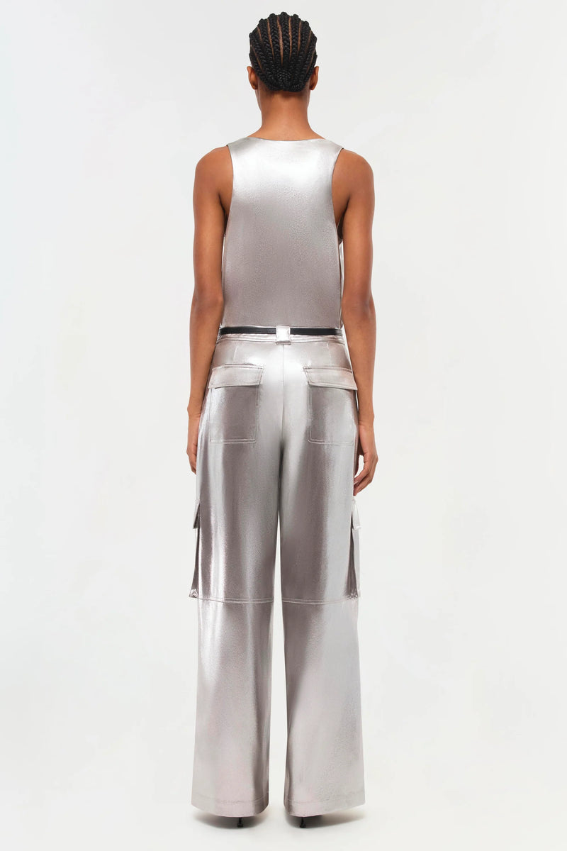 Beatriz Pant in Silver