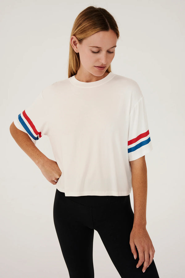 Ava Jersey Tee in White