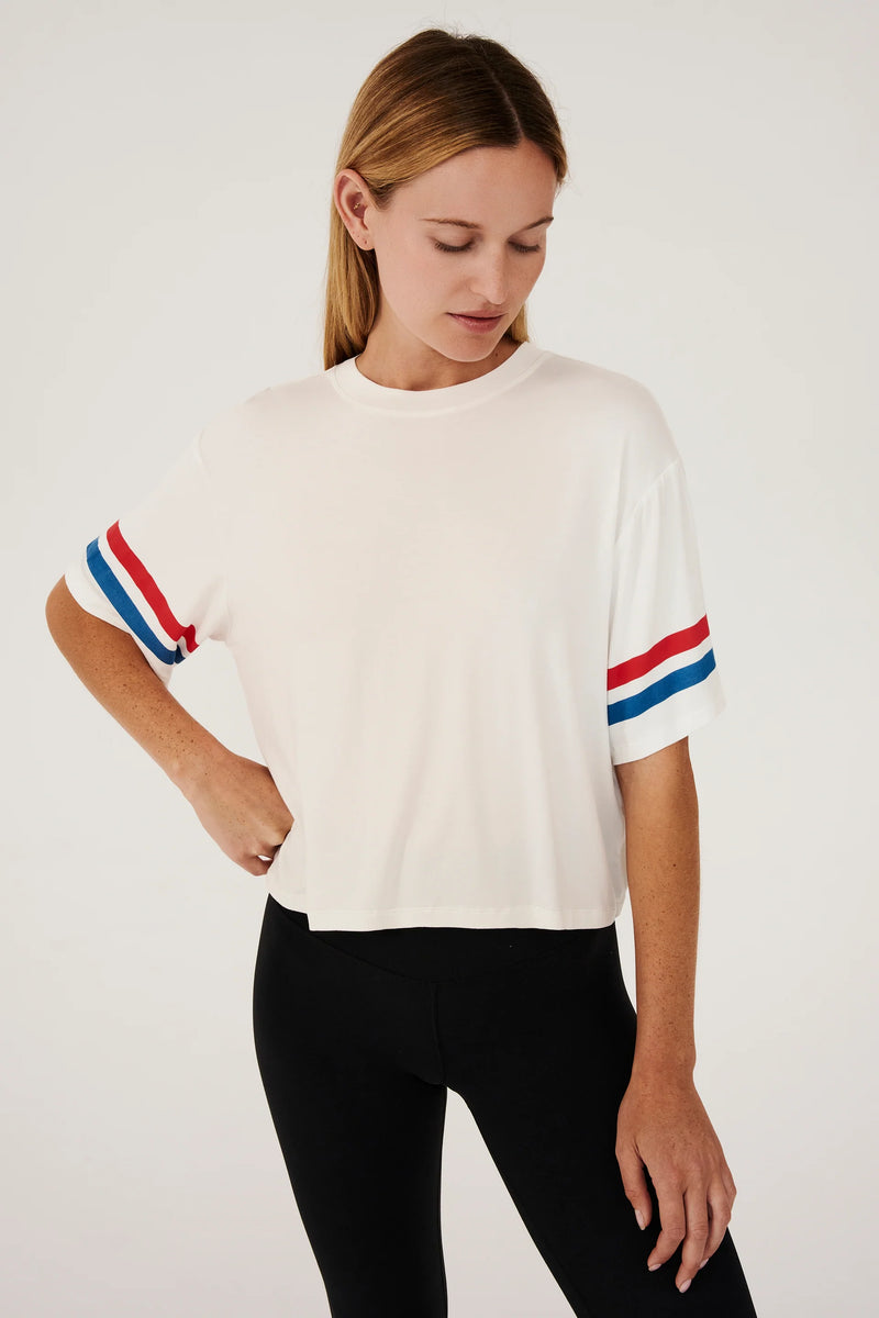 Ava Jersey Tee in White