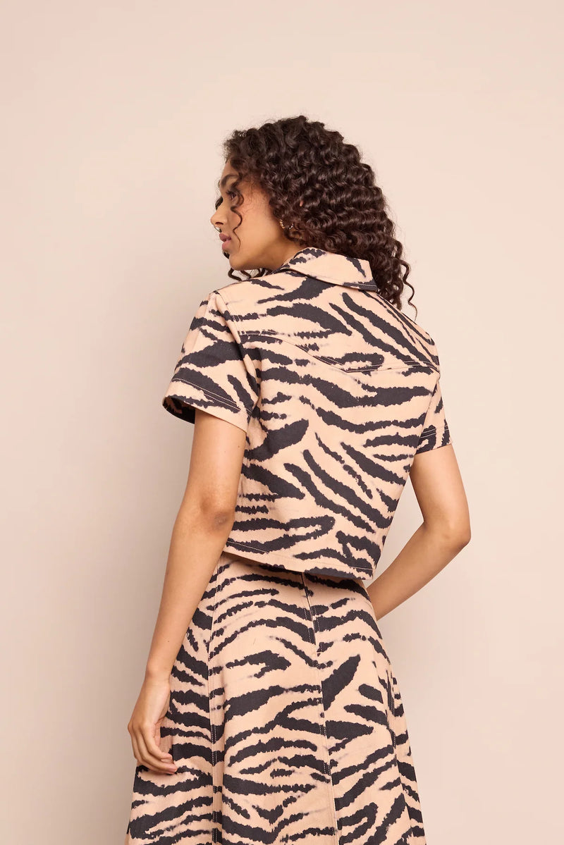 Paro Top in Zebra Blush