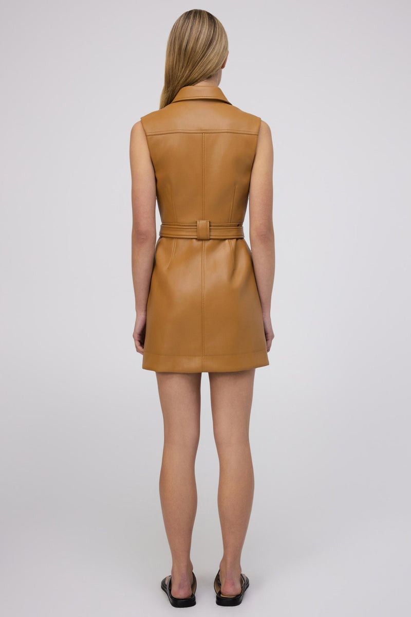 Pax Belted Mini Dress in Hickory