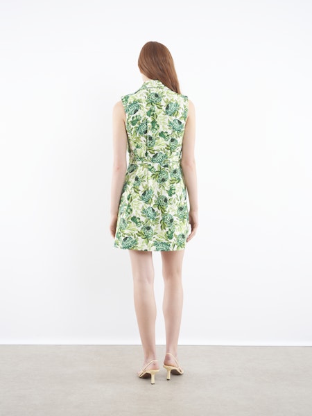 Nya Short Dress in Paeonia Garden