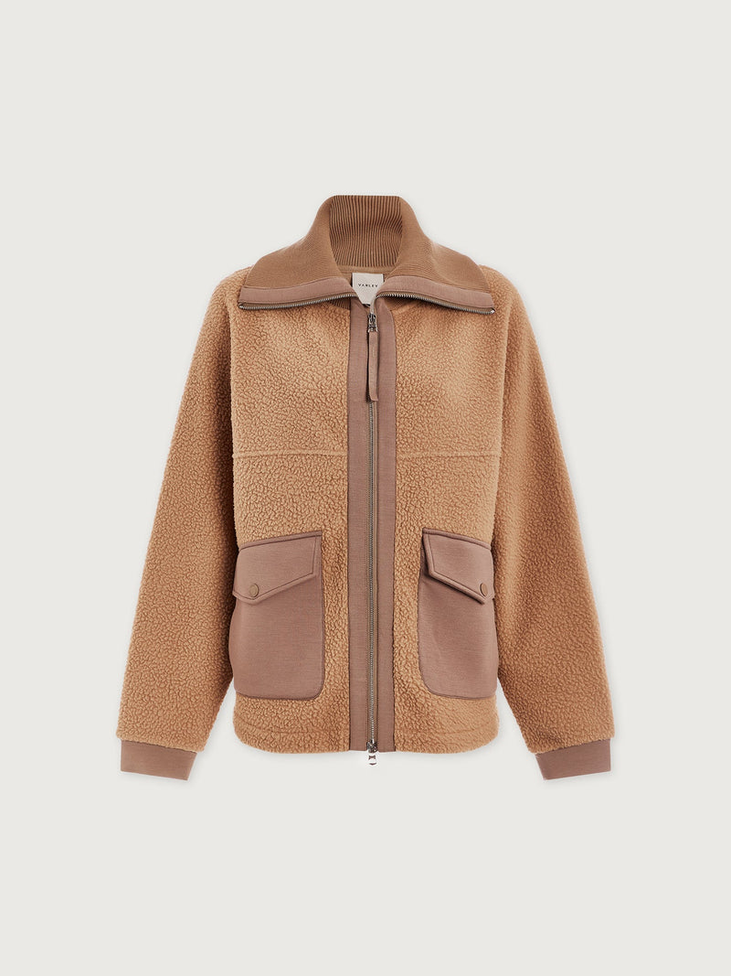 Eleanor Patch Pocket Fleece in Chanterelle