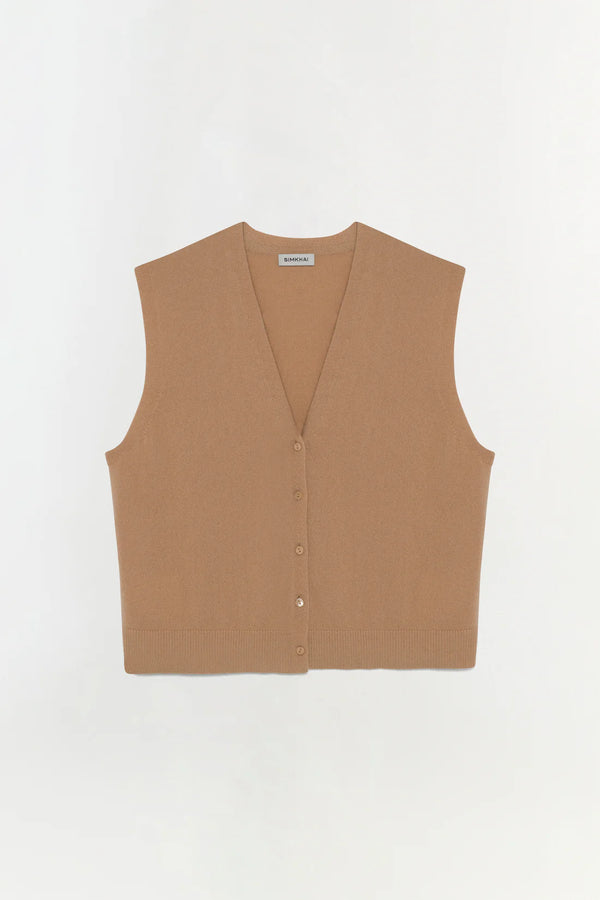 Rozzi Vest in Taupe