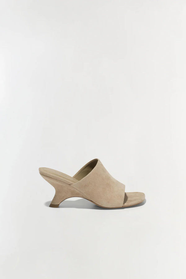 Shadow Mule Suede Sandal in Desert