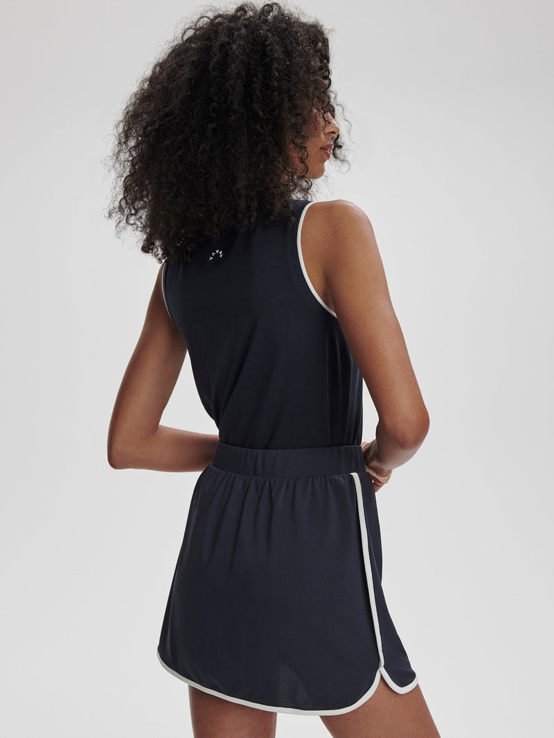 Archer Mid Rise Skort 13.5 in Blue Nights