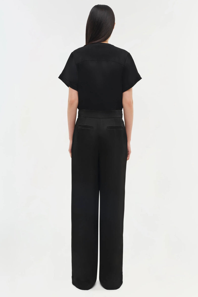 Kyra Wide Leg Pant in Midnight