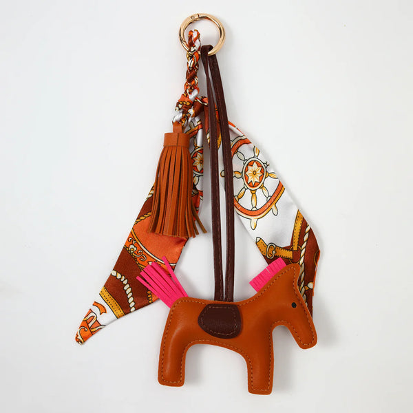 Brown Pony Bag Charm