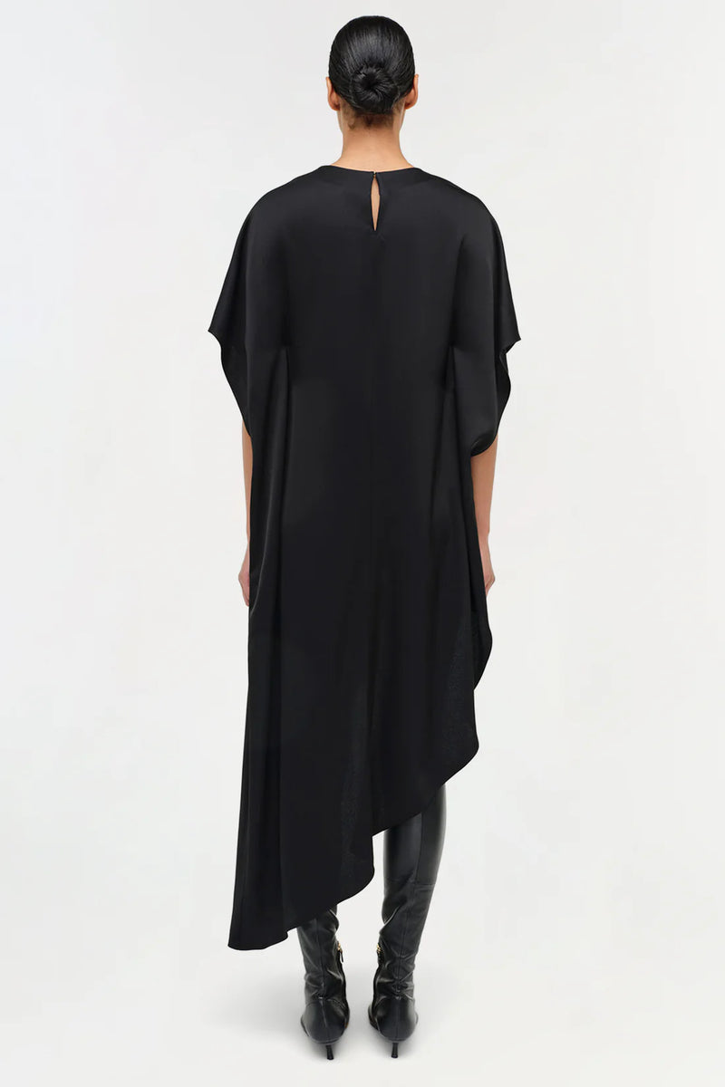 Sadia Cape Mini Dress in Black