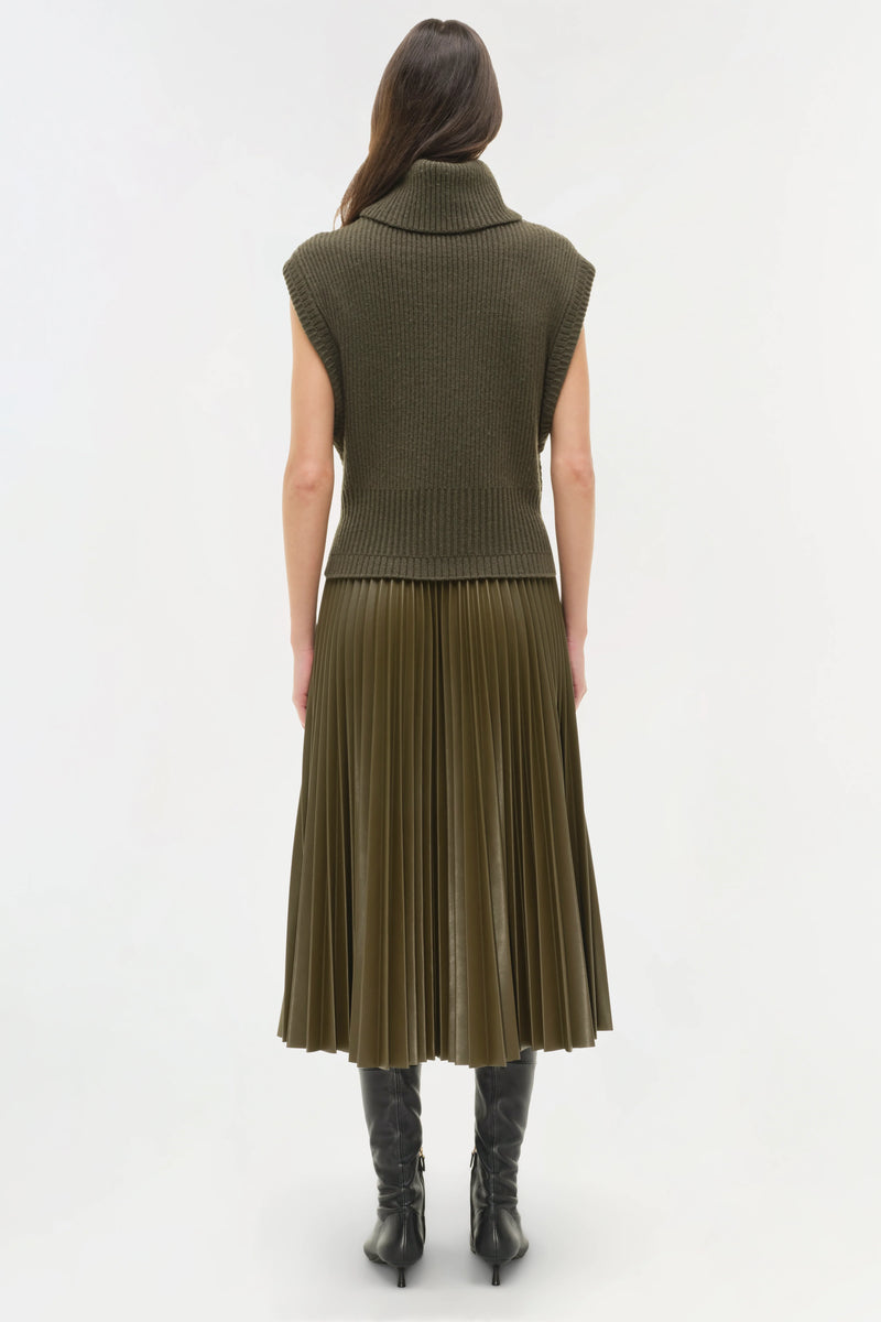 Maple Wool Cashmere Top in Alligator