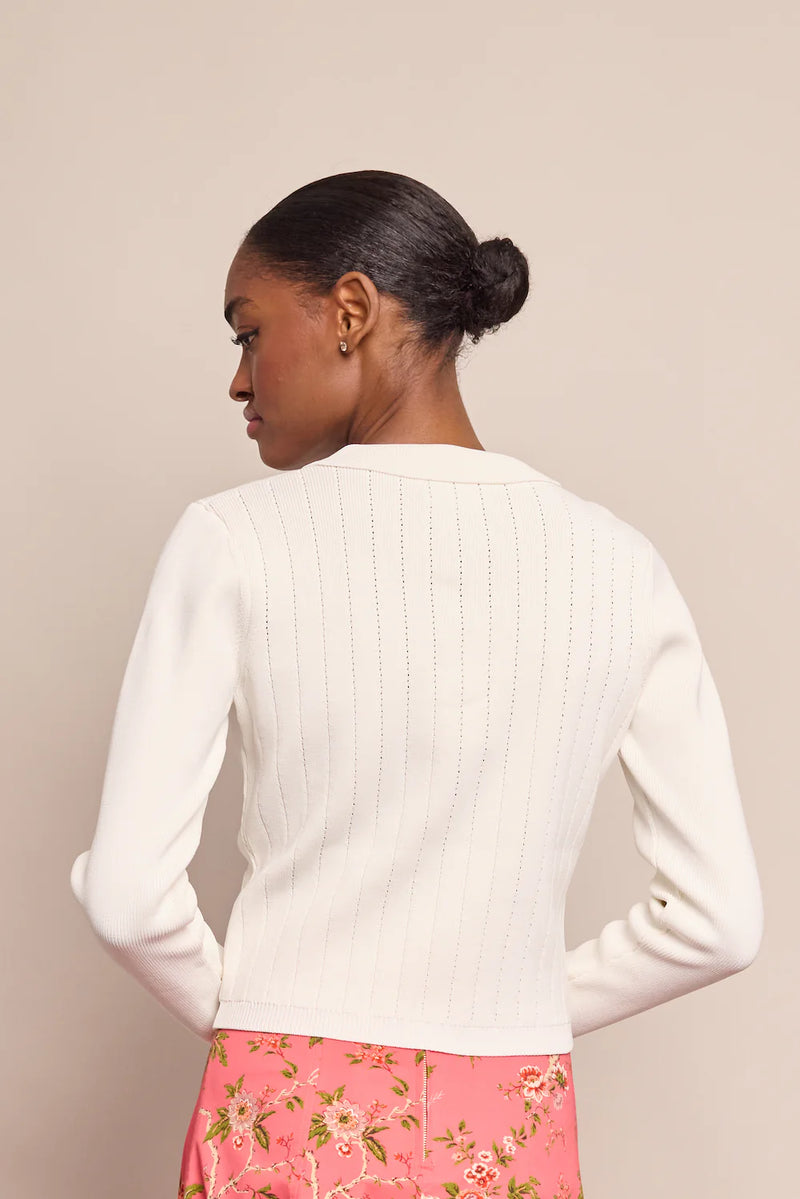 Patty Cardigan in White