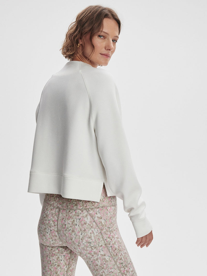 Ebba Half-Zip Midlayer in Snow White