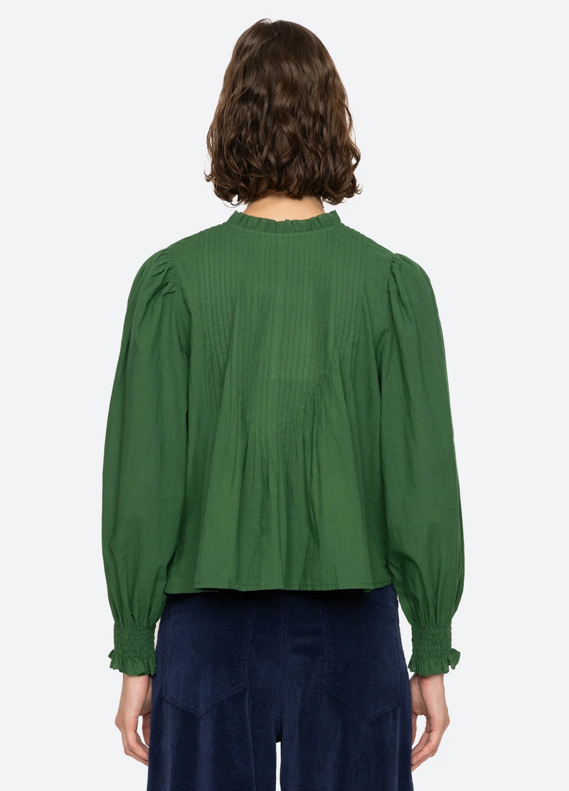 Renata L/S Top in Emerald