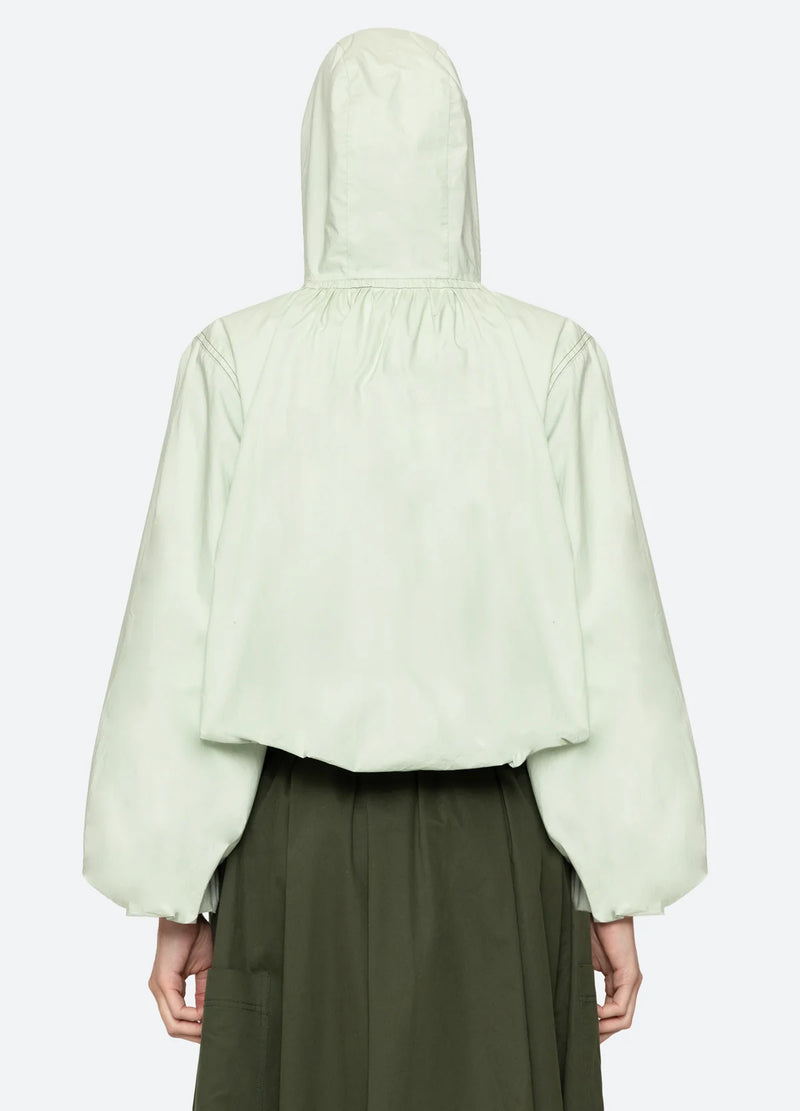 Sullivan Hooded Blouse in Seafoam