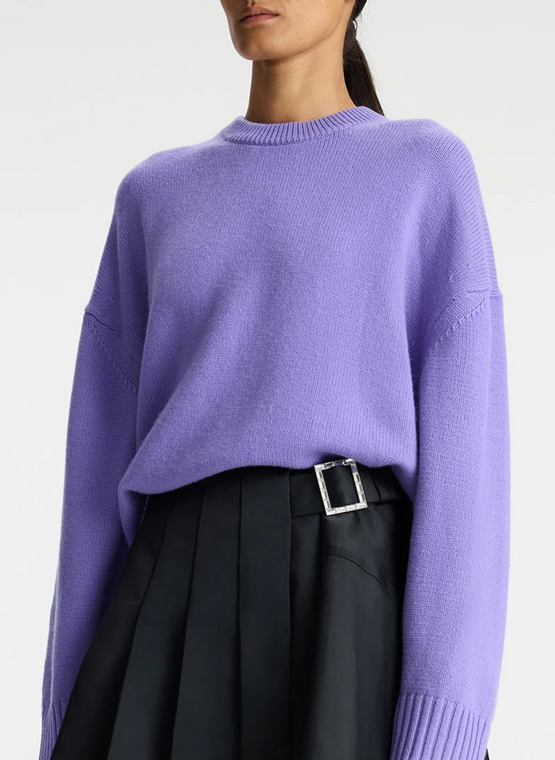 Ayden Sweater in Bright Lilac