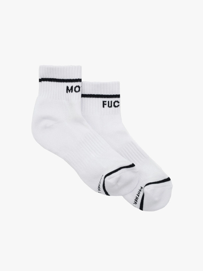 Baby Steps Ankle Socks in White/Black