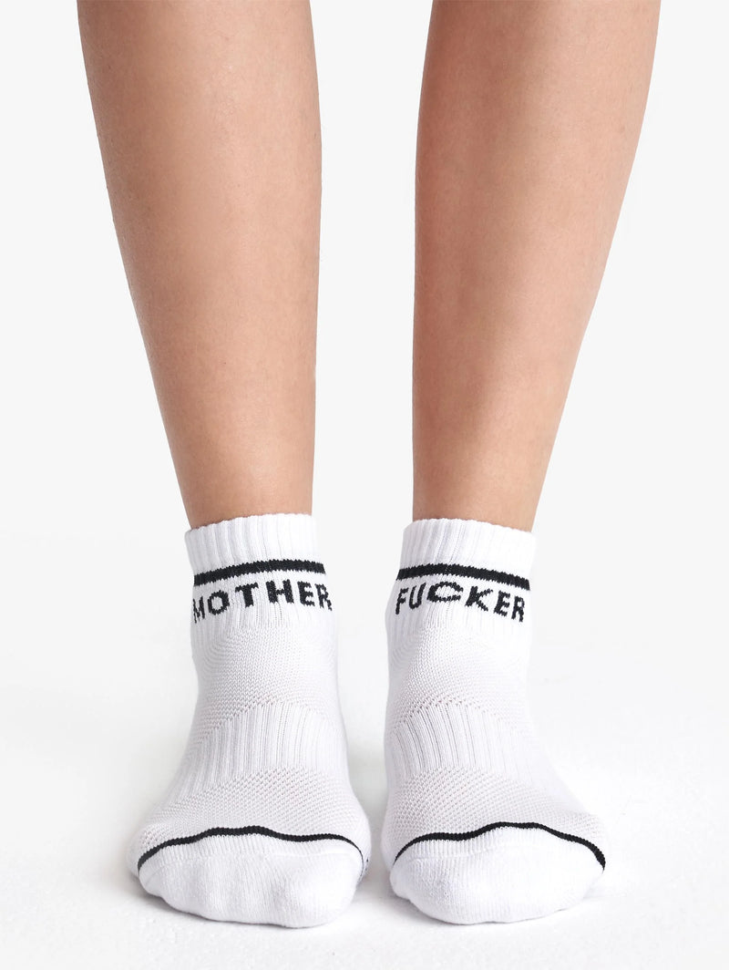 Baby Steps Ankle Socks in White/Black