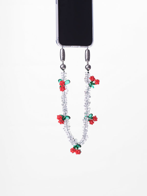 Cherry Wristlet in Cherry/Rock Crystal