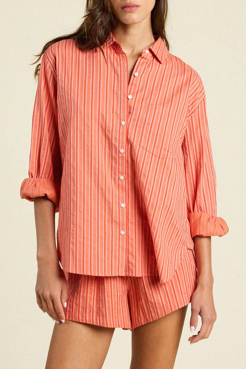 Rhea Short in Terracotta Stripe