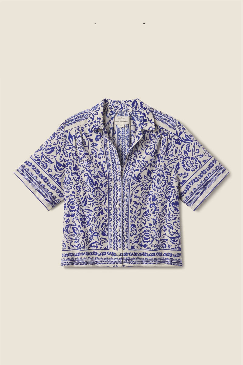 Helene Blouse in Hydra Border