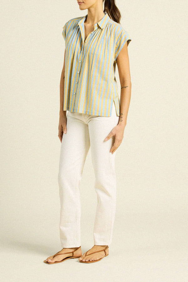 Della Shirt in Golden Hour Stripe