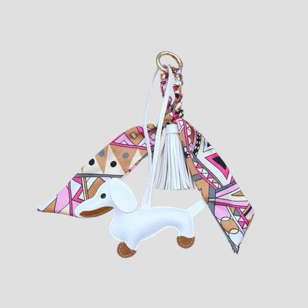 White Dog Charm