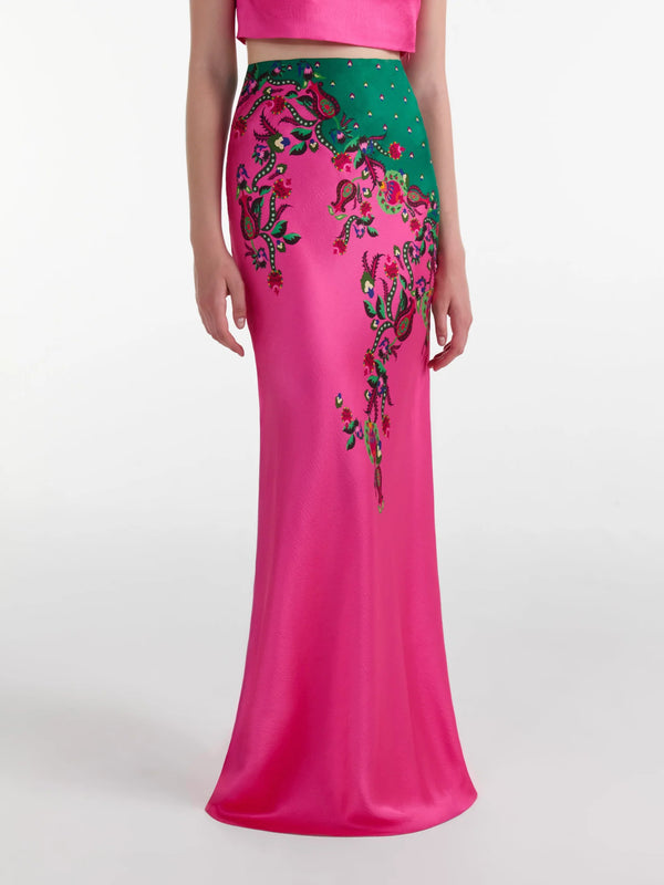 Carine Long Skirt in Budapest Meadow