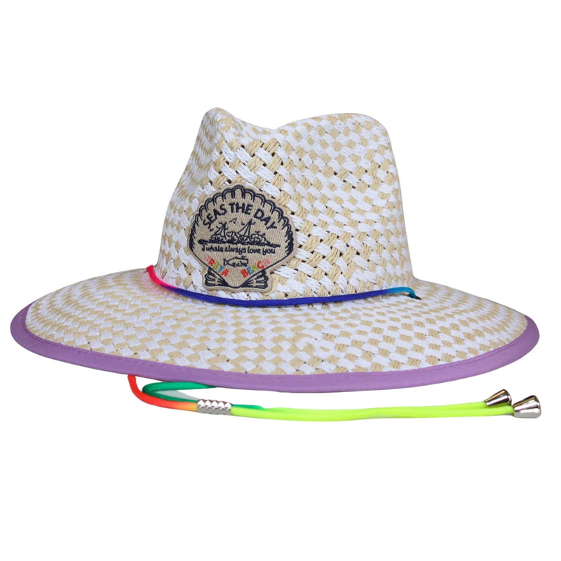 Lifeguard Hat in Seas the Day Lavender