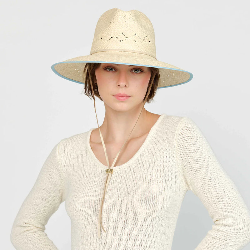 Fiji Hat in Natural/Sky