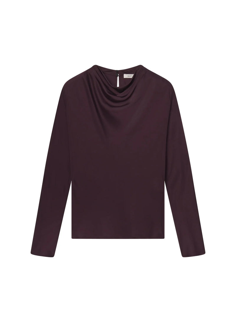Georgia Top in Deep Plum