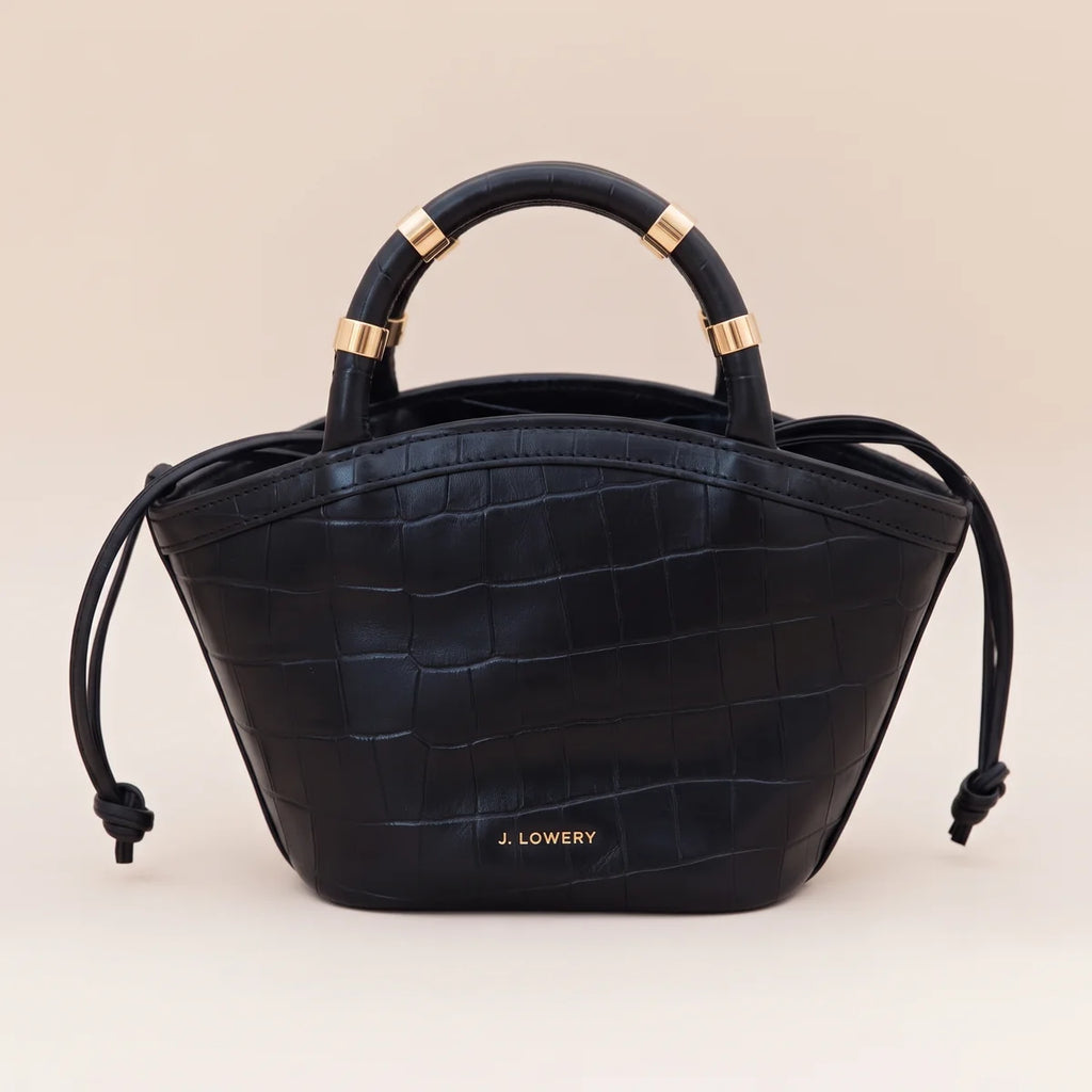 Mini Tote - Black Croc – Nines Apparel