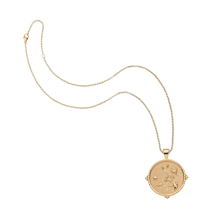 GRACE JW Original Pendant Coin - 16-18" Classic Rolo Chain