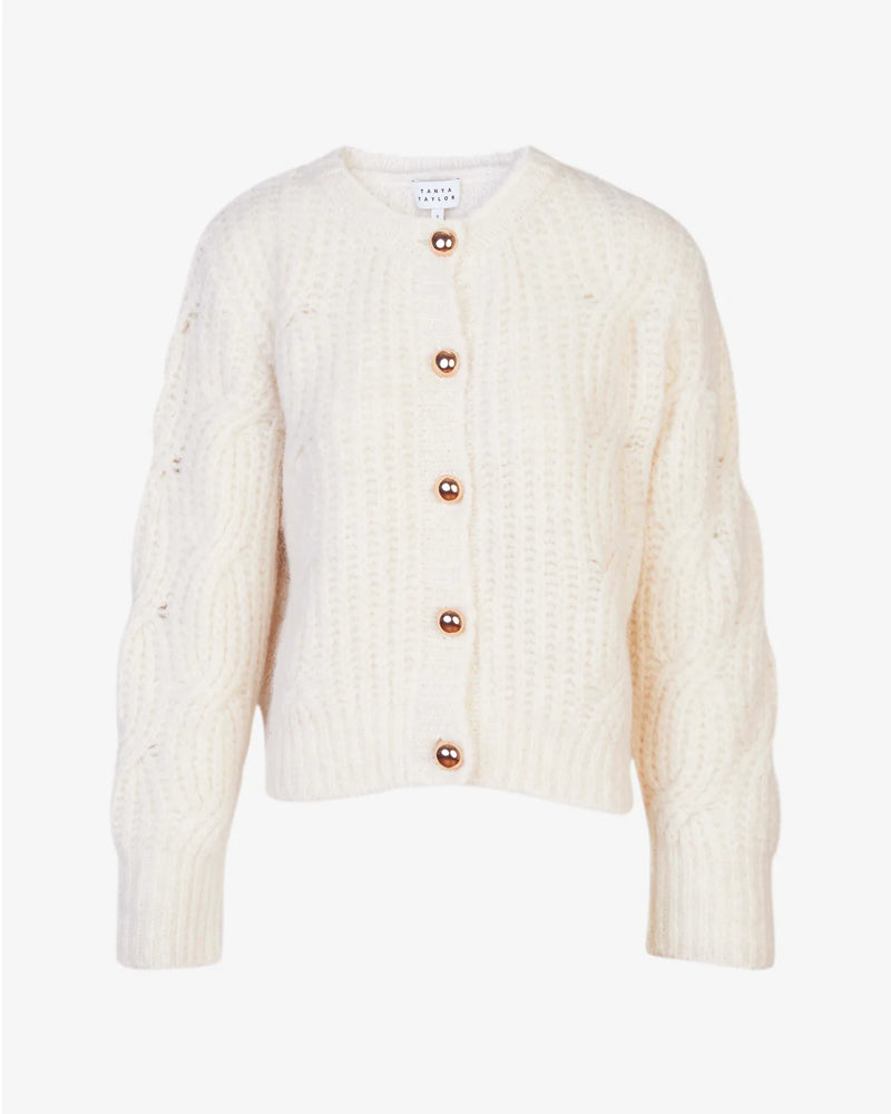 Hale Knit Cardigan in Cream