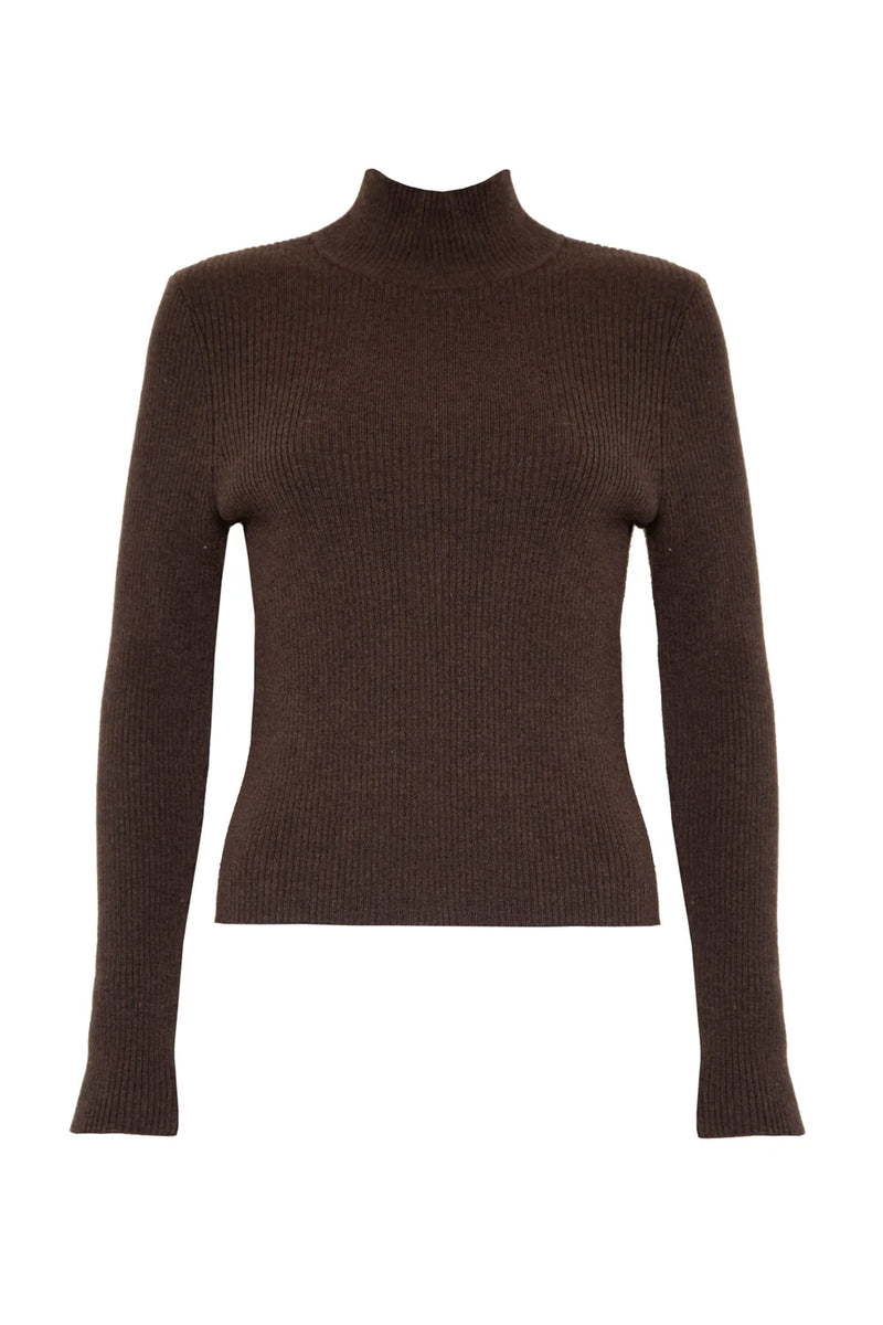 Houghton Turtleneck in Cocoa