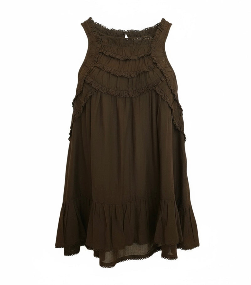 Carlee Top in Drak Khaki