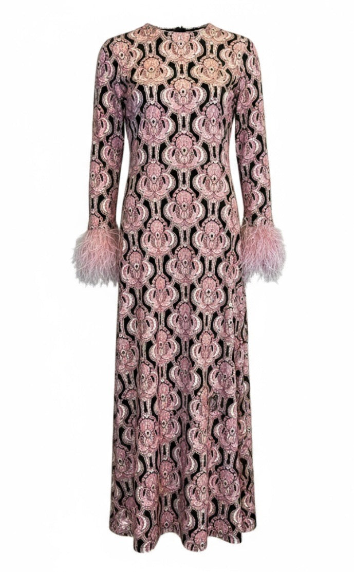 Danya Dress in Vintage Deco Blush