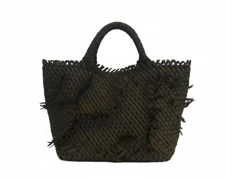 St. Barths Medium Tote Fray in Onyx