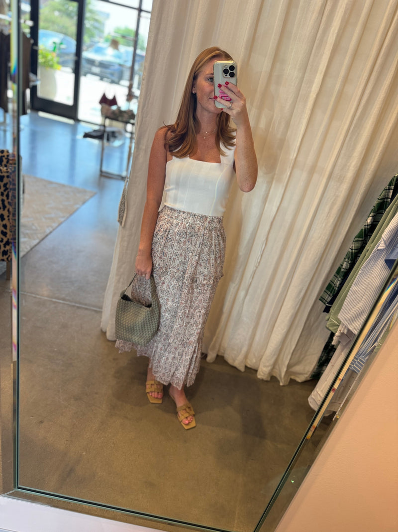 Diya Skirt in Ecru
