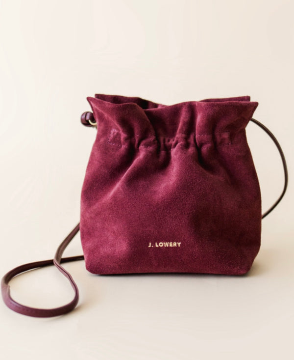 Mini Viviene Merlot Suede